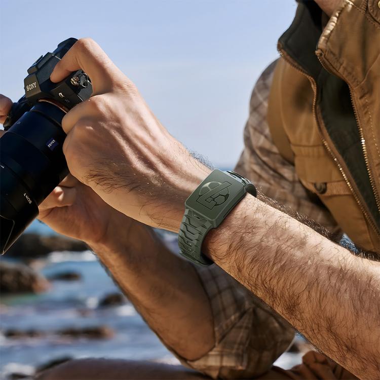 For WHOOP 4.0 Integrated TPU Watch Band(Army Green) by bashfashion