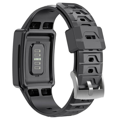 For WHOOP 4.0 Integrated TPU Watch Band(Black) by bashfashion