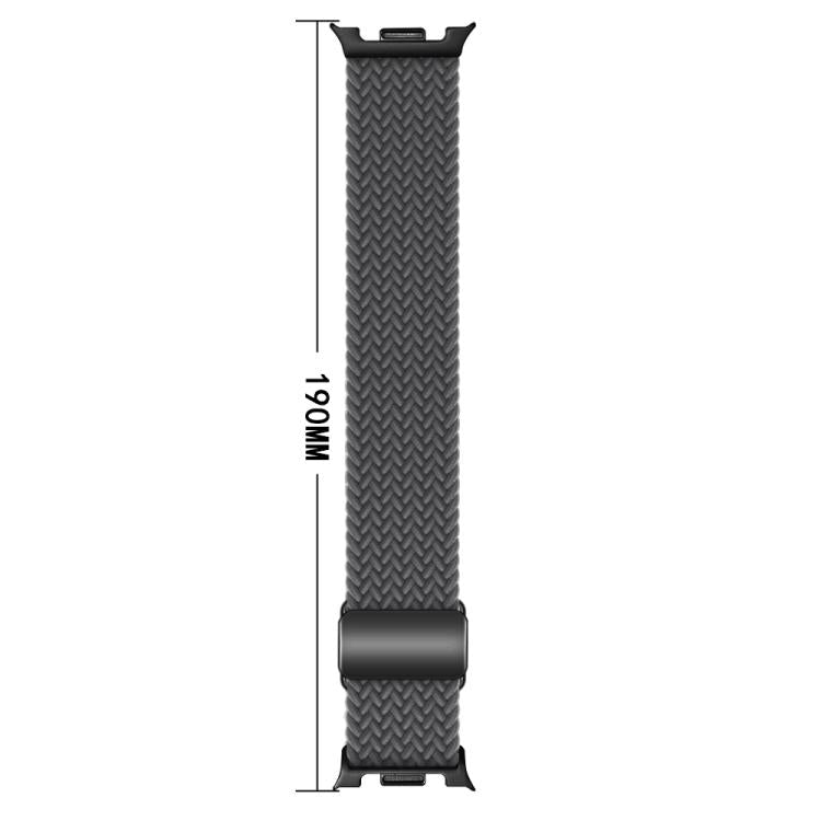 For Samsung Galaxy Watch8 / Watch8 Classic Magnetic Buckle Braided Nylon Watch Band(Violet) by bashfashion