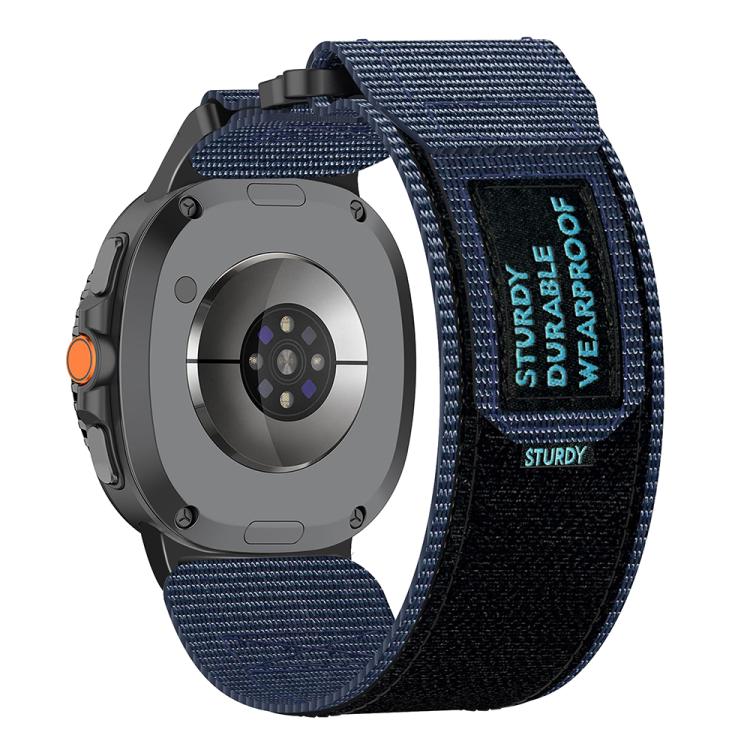 For Samsung Galaxy Watch8 / Watch8 Classic Two Sections Nylon Hook And Loop Fastener Watch Band(Blue) by bashfashion