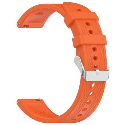 For OnePlus Watch 3 43mm Rhombic Texture Groove Silicone Watch Band(Orange) by bashfashion