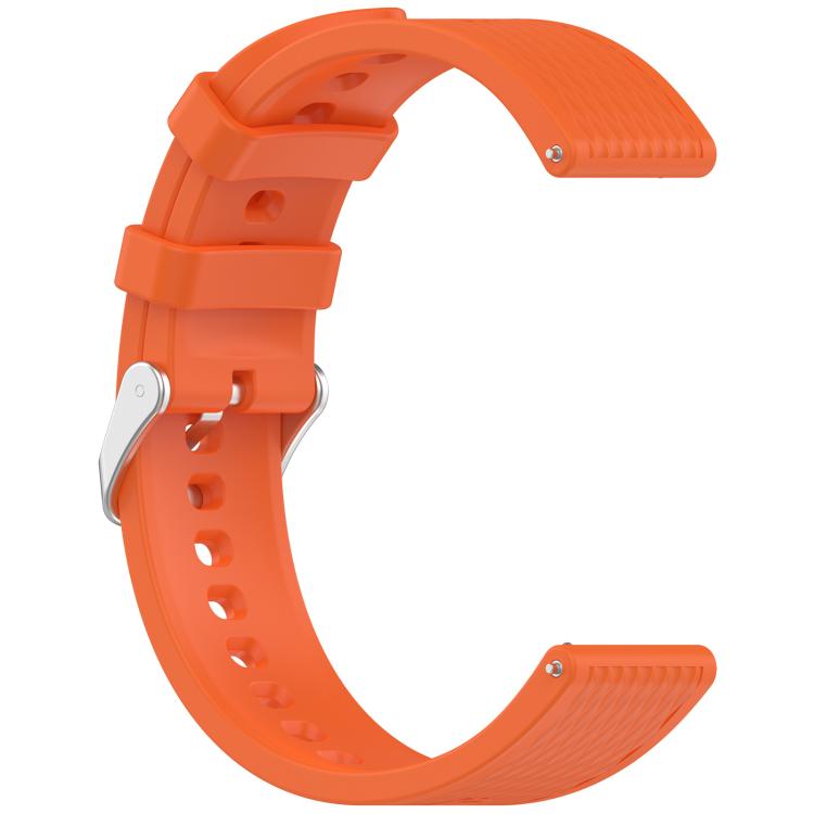For OnePlus Watch 3 43mm Rhombic Texture Groove Silicone Watch Band(Orange) by bashfashion