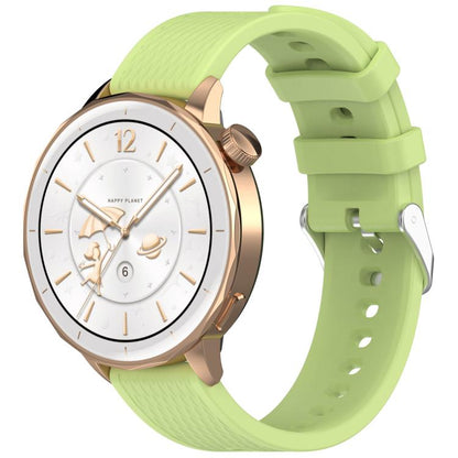 For OnePlus Watch 3 43mm Rhombic Texture Groove Silicone Watch Band(Lime) by bashfashion