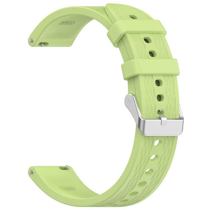 For OnePlus Watch 3 43mm Rhombic Texture Groove Silicone Watch Band(Lime) by bashfashion