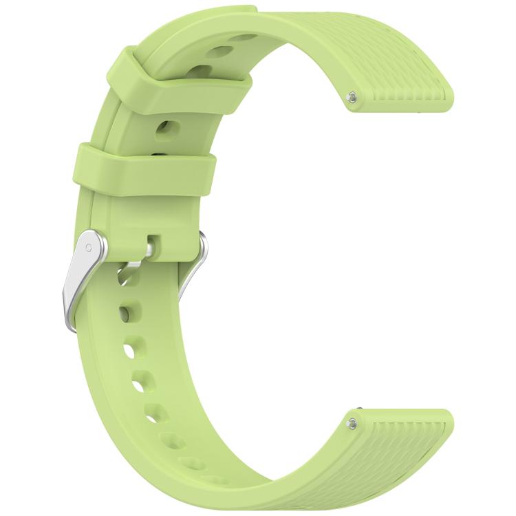 For OnePlus Watch 3 43mm Rhombic Texture Groove Silicone Watch Band(Lime) by bashfashion