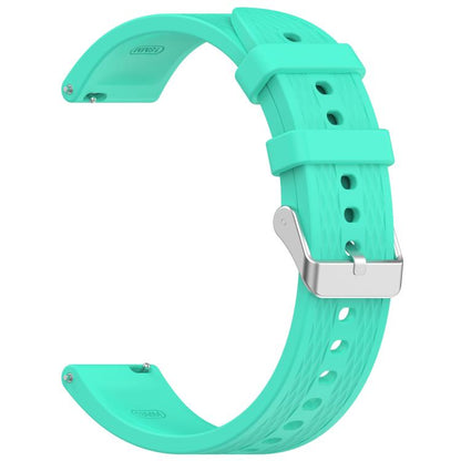For OnePlus Watch 3 43mm Rhombic Texture Groove Silicone Watch Band(Teal) by bashfashion
