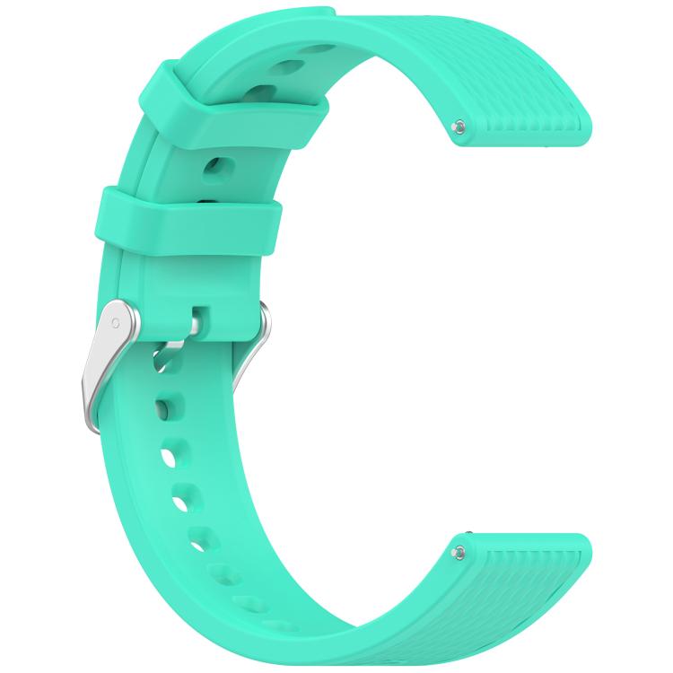 For OnePlus Watch 3 43mm Rhombic Texture Groove Silicone Watch Band(Teal) by bashfashion
