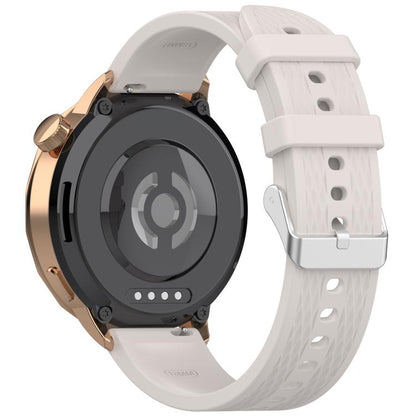 For OnePlus Watch 3 43mm Rhombic Texture Groove Silicone Watch Band(Starlight) by bashfashion