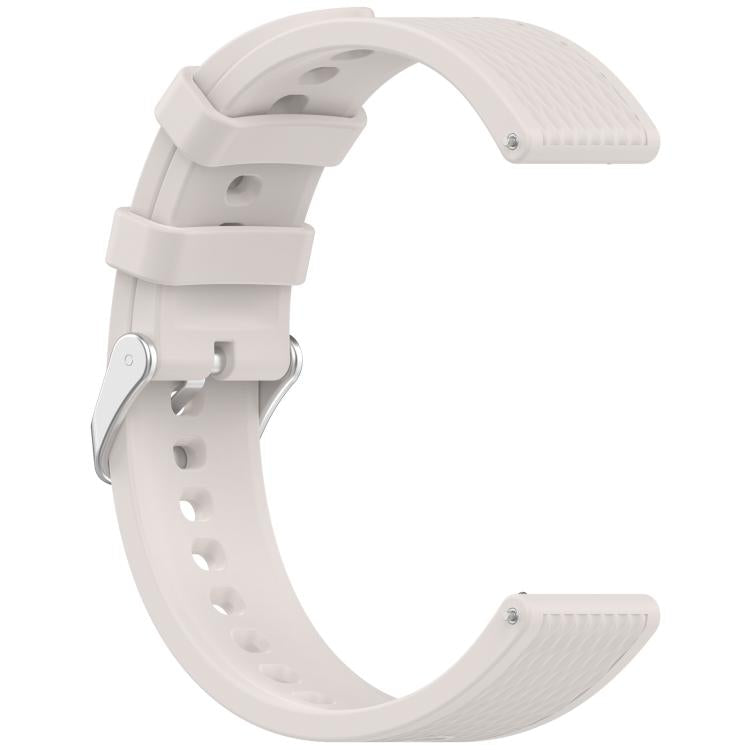 For OnePlus Watch 3 43mm Rhombic Texture Groove Silicone Watch Band(Starlight) by bashfashion
