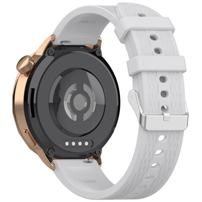 For OnePlus Watch 3 43mm Rhombic Texture Groove Silicone Watch Band(Gray) by bashfashion