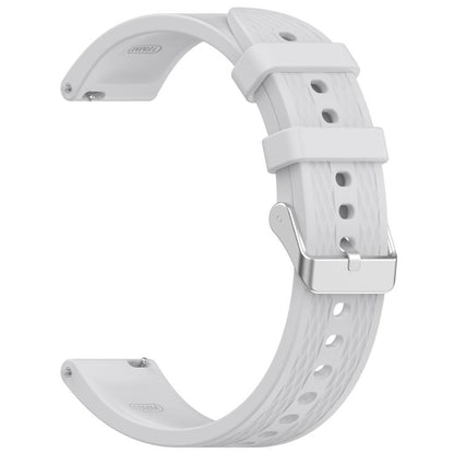 For OnePlus Watch 3 43mm Rhombic Texture Groove Silicone Watch Band(Gray) by bashfashion