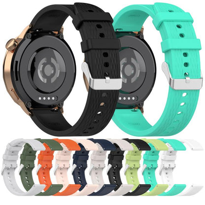 For OnePlus Watch 3 43mm Rhombic Texture Groove Silicone Watch Band(Orange) by bashfashion