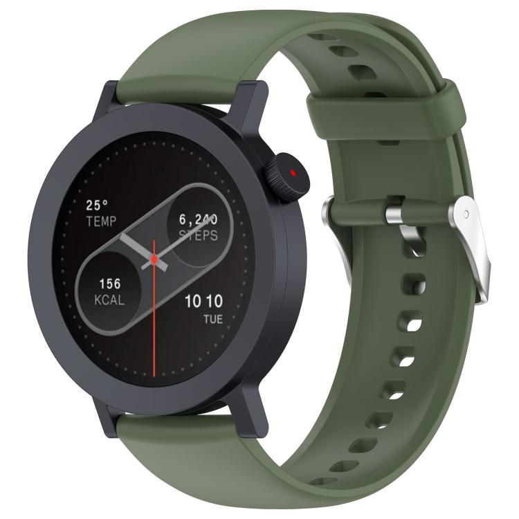 For CMF Watch 3 Pro / CMF Watch Pro2 Solid Color Silicone Watch Band(Dark Green) by bashfashion
