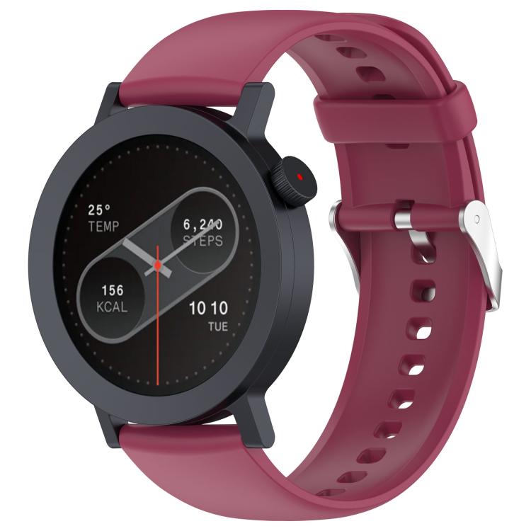 For CMF Watch 3 Pro / CMF Watch Pro2 Solid Color Silicone Watch Band(Wine Red) by bashfashion