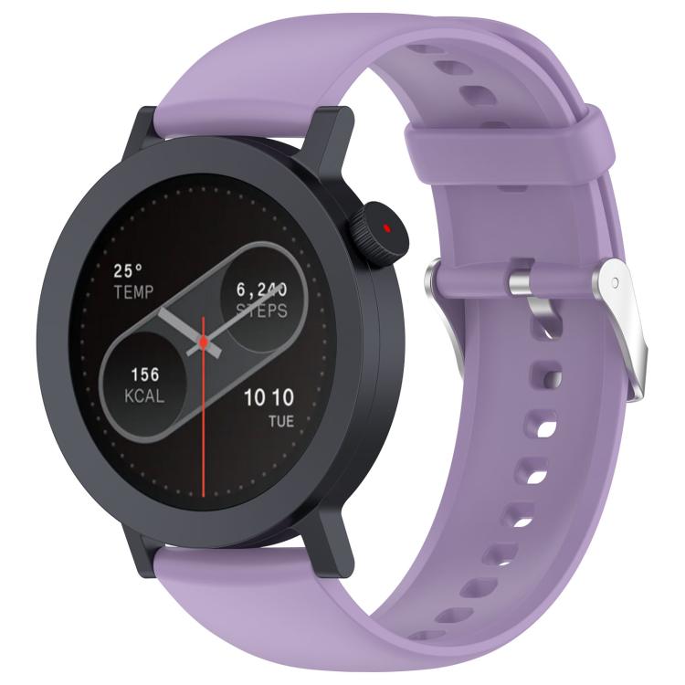 For CMF Watch 3 Pro / CMF Watch Pro2 Solid Color Silicone Watch Band(Light Purple) by bashfashion