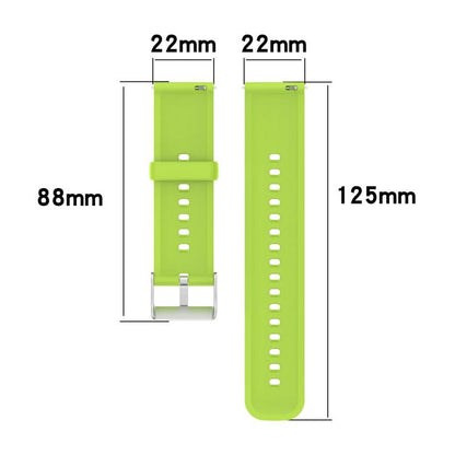 For CMF Watch 3 Pro / CMF Watch Pro2 Solid Color Silicone Watch Band(Lime) by bashfashion