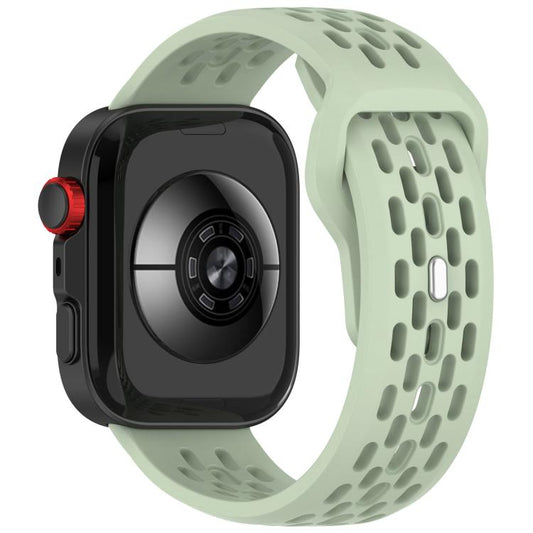 For Huawei Watch Fit4 / Fit4 Pro / Fit3 Mesh Silver Reverse Steel Buckle Silicone Watch Band(Green) by bashfashion