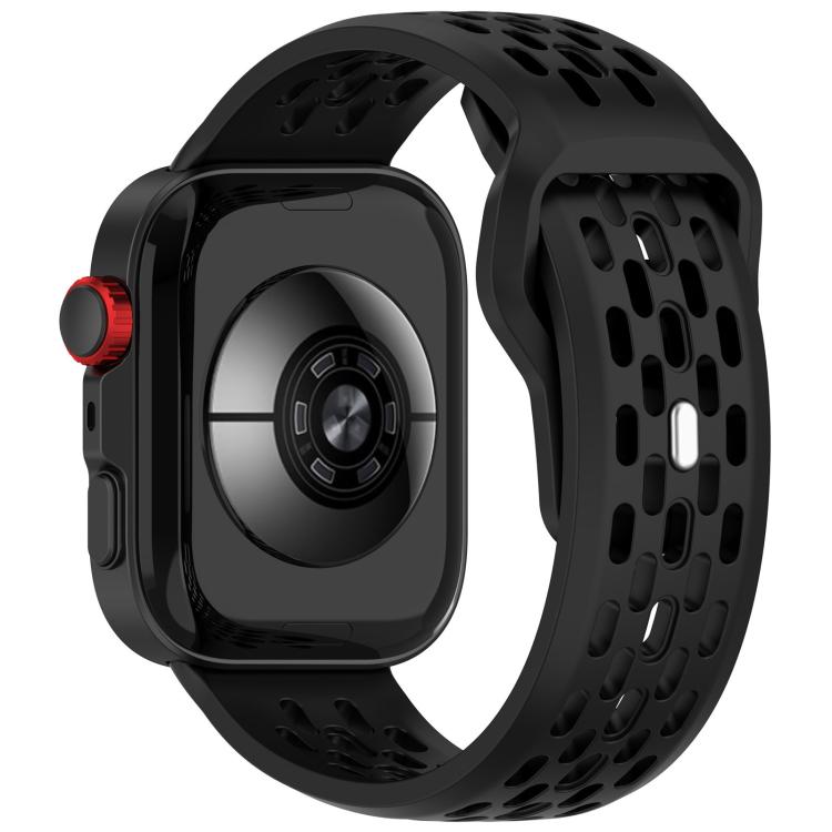 For Huawei Watch Fit4 / Fit4 Pro / Fit3 Mesh Silver Reverse Steel Buckle Silicone Watch Band(Black) by bashfashion