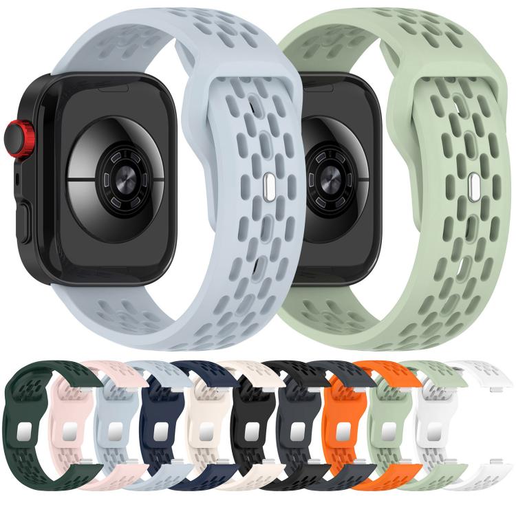 For Huawei Watch Fit4 / Fit4 Pro / Fit3 Mesh Silver Reverse Steel Buckle Silicone Watch Band(Green) by bashfashion