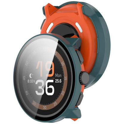 For Suunto Run Tempered Film Integrated PC Watch Protective Cover(Pine Green) by bashfashion