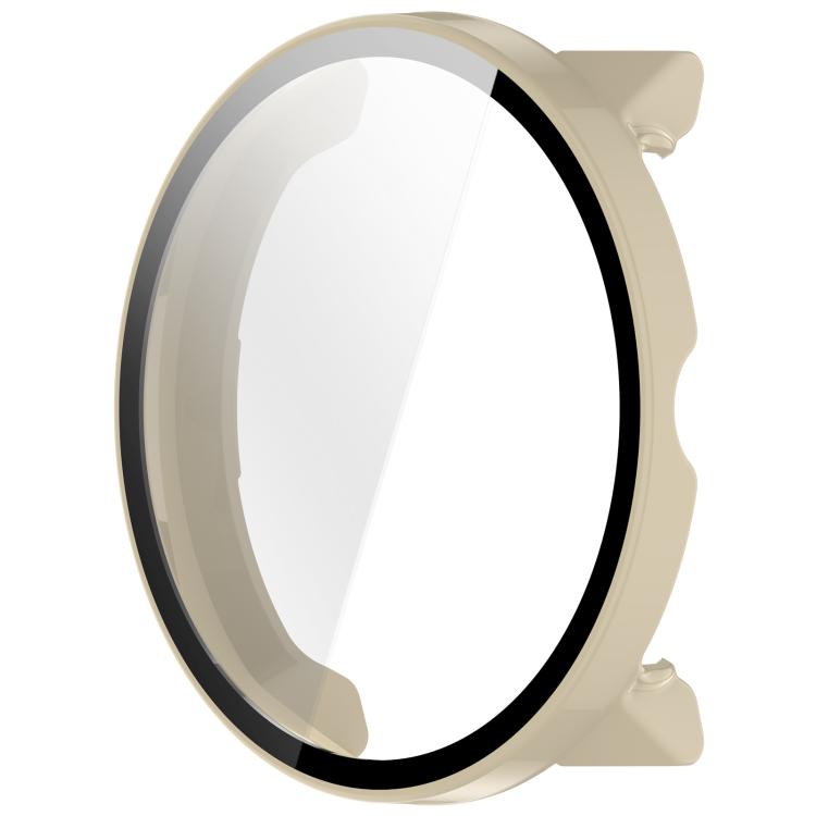 For Suunto Run Tempered Film Integrated PC Watch Protective Cover(Ivory White) by bashfashion