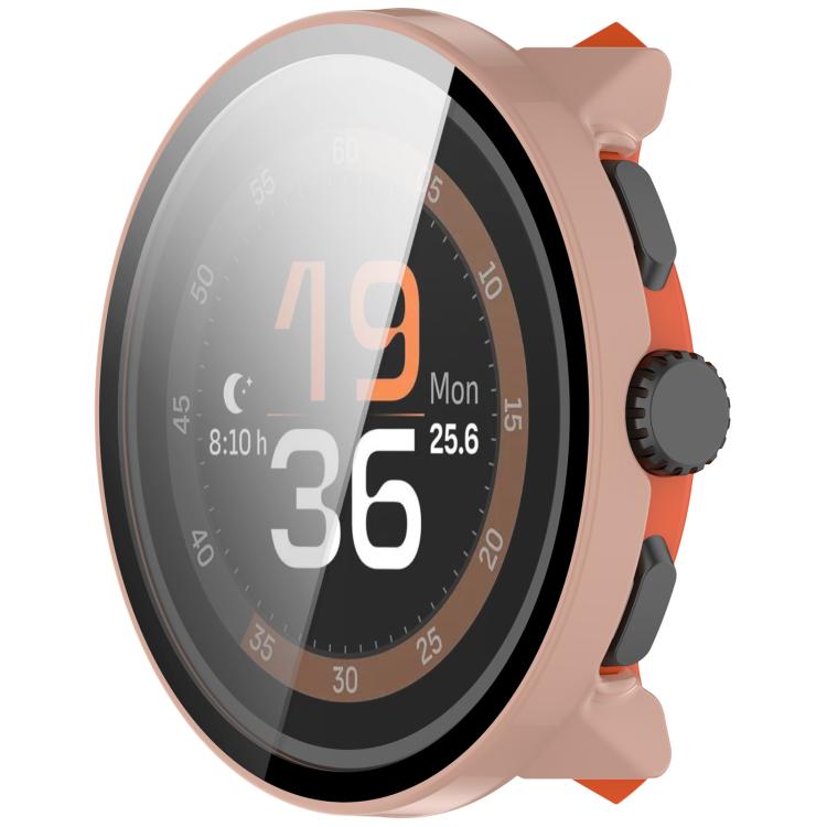 For Suunto Run Tempered Film Integrated PC Watch Protective Cover(Pink) by bashfashion