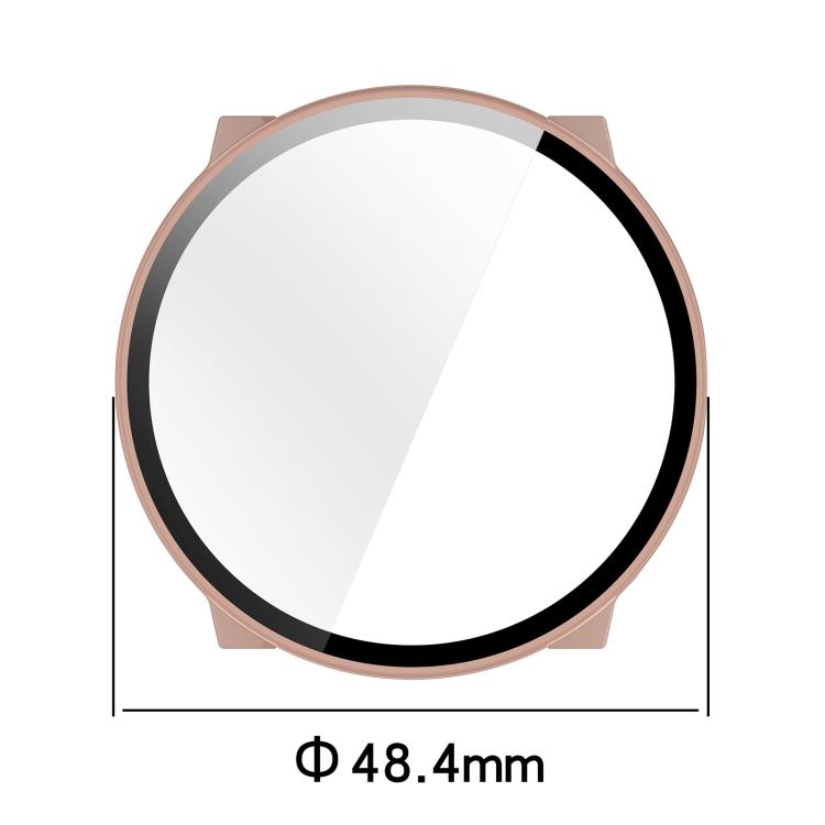 For Suunto Run Tempered Film Integrated PC Watch Protective Cover(Ivory White) by bashfashion