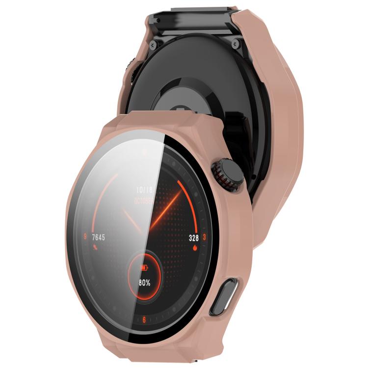 For Honor Watch 5 Ultra Tempered Film Integrated PC Watch Protective Cover(Pink) by bashfashion