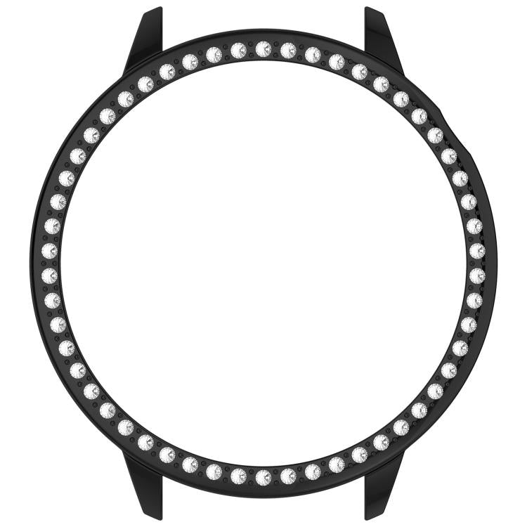 For OnePlus Watch 3 43mm Single Row Diamond Half Coverage Hollow PC Watch Protective Cover(Black) by bashfashion