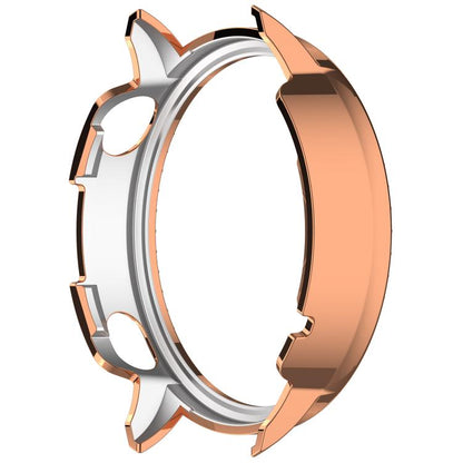 For OnePlus Watch 3 43mm Single Row Diamond Half Coverage Hollow PC Watch Protective Cover(Rose Gold) by bashfashion