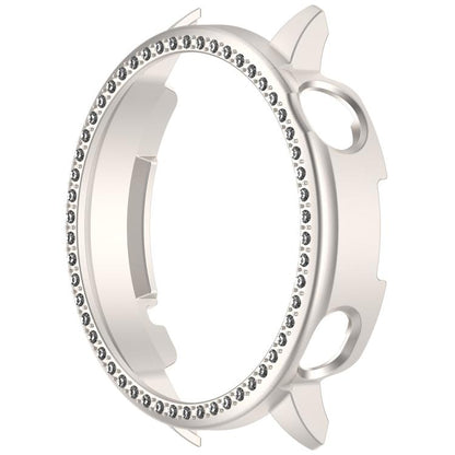 For OnePlus Watch 3 43mm Single Row Diamond Half Coverage Hollow PC Watch Protective Cover(Glossy Starlight Color) by bashfashion