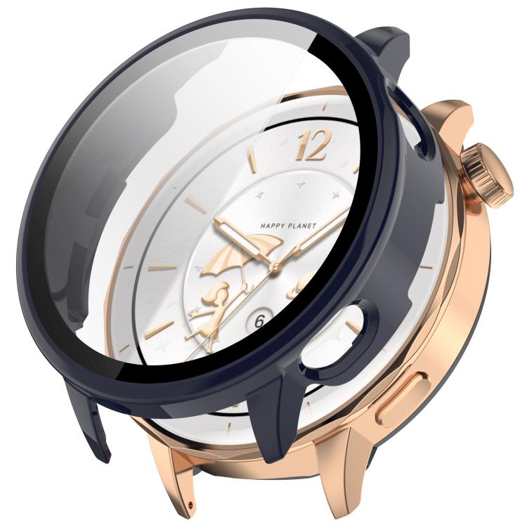 For OnePlus Watch 3 43mm Tempered Film Integrated PC Watch Protective Cover(Ink Blue) by bashfashion