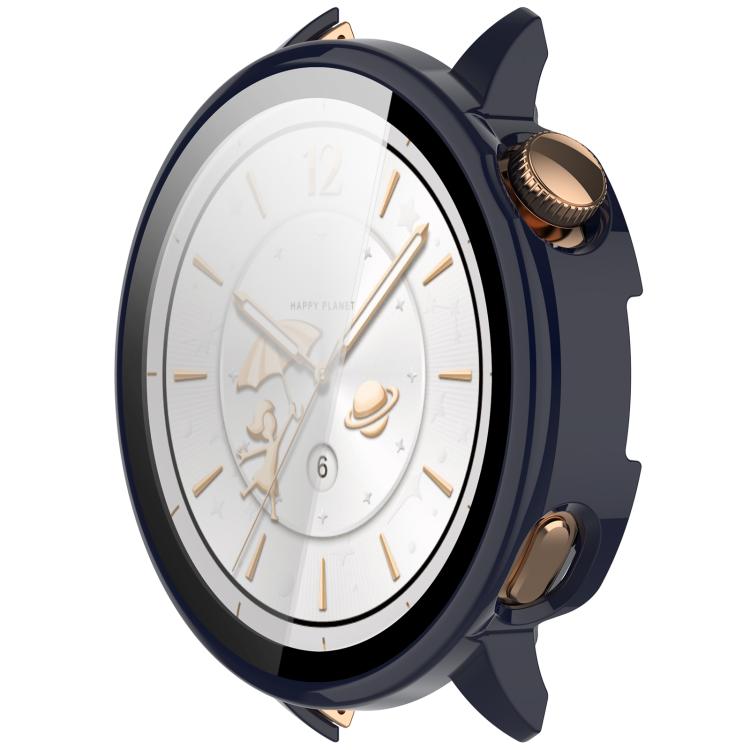 For OnePlus Watch 3 43mm Tempered Film Integrated PC Watch Protective Cover(Ink Blue) by bashfashion