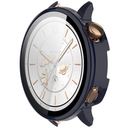 For OnePlus Watch 3 43mm Tempered Film Integrated PC Watch Protective Cover(Ink Blue) by bashfashion