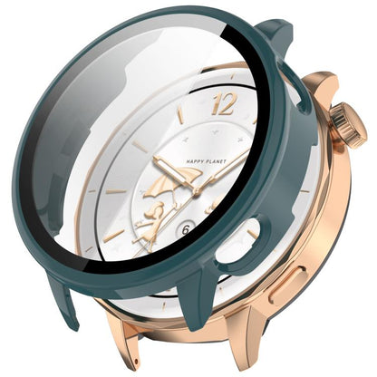 For OnePlus Watch 3 43mm Tempered Film Integrated PC Watch Protective Cover(Pine Green) by bashfashion