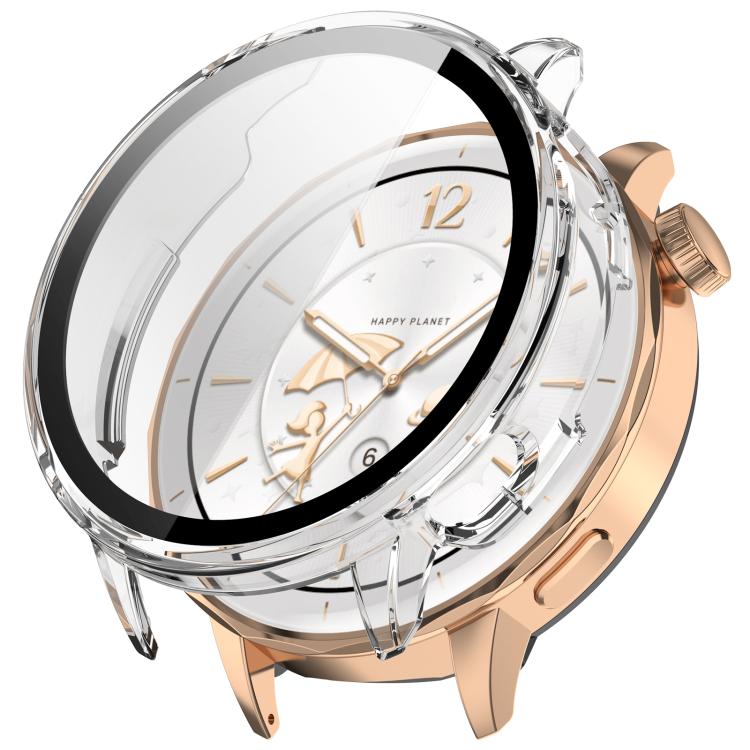 For OnePlus Watch 3 43mm Tempered Film Integrated PC Watch Protective Cover(Transparent) by bashfashion