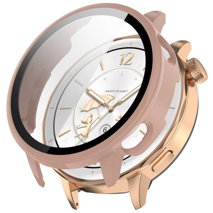 For OnePlus Watch 3 43mm Tempered Film Integrated PC Watch Protective Cover(Pink) by bashfashion