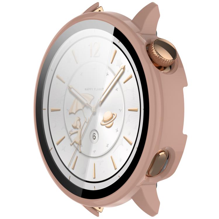For OnePlus Watch 3 43mm Tempered Film Integrated PC Watch Protective Cover(Pink) by bashfashion