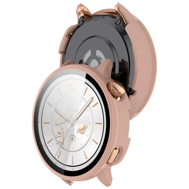 For OnePlus Watch 3 43mm Tempered Film Integrated PC Watch Protective Cover(Pink) by bashfashion