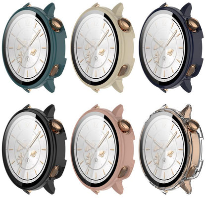 For OnePlus Watch 3 43mm Tempered Film Integrated PC Watch Protective Cover(Ivory White) by bashfashion