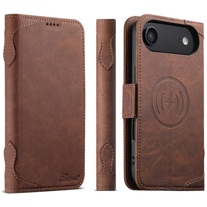 For iPhone Air SUTENI J07 Multifunctional Horizontal Flip Magsafe Leather Phone Case(Brown) by Suteni