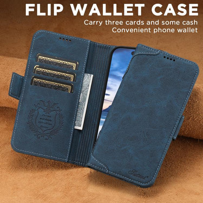 For iPhone Air SUTENI J07 Multifunctional Horizontal Flip Magsafe Leather Phone Case(Blue) by Suteni