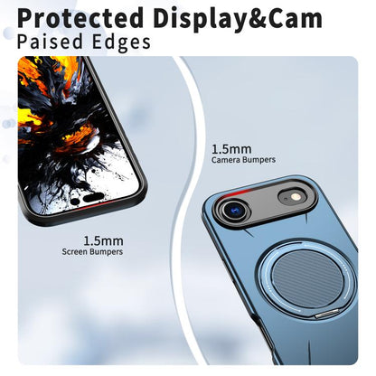 For iPhone Air Kalebol Magnetic MagSafe Rotation Holder PC Phone Case(Blue) by Kalebol