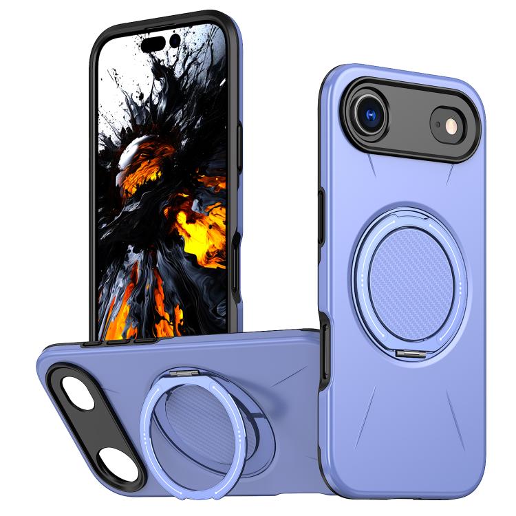 For iPhone Air Kalebol Magnetic MagSafe Rotation Holder PC Phone Case(Lilac) by Kalebol