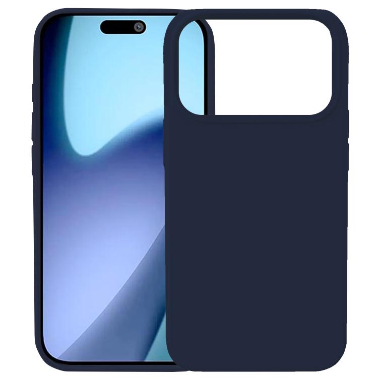 For iPhone 17 Pro Max Kalebol Solid Color Simple All-inclusive Liquid Silicone Phone Case(Midnight Blue) by Kalebol