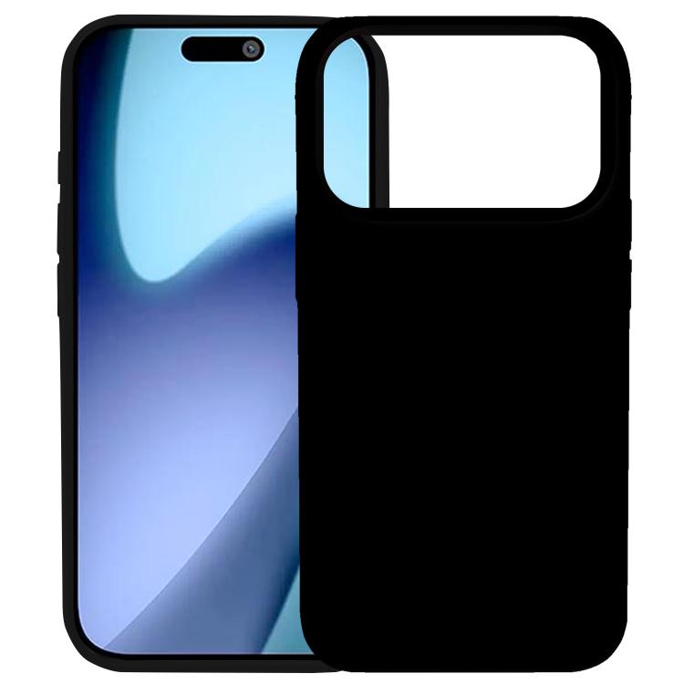 For iPhone 17 Pro Kalebol Solid Color Simple All-inclusive Liquid Silicone Phone Case(Black) by Kalebol