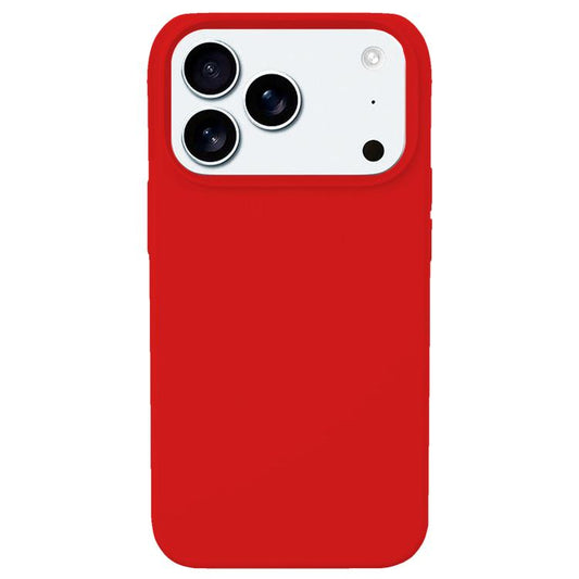For iPhone 17 Pro Kalebol Solid Color Simple All-inclusive Liquid Silicone Phone Case(Red) by Kalebol