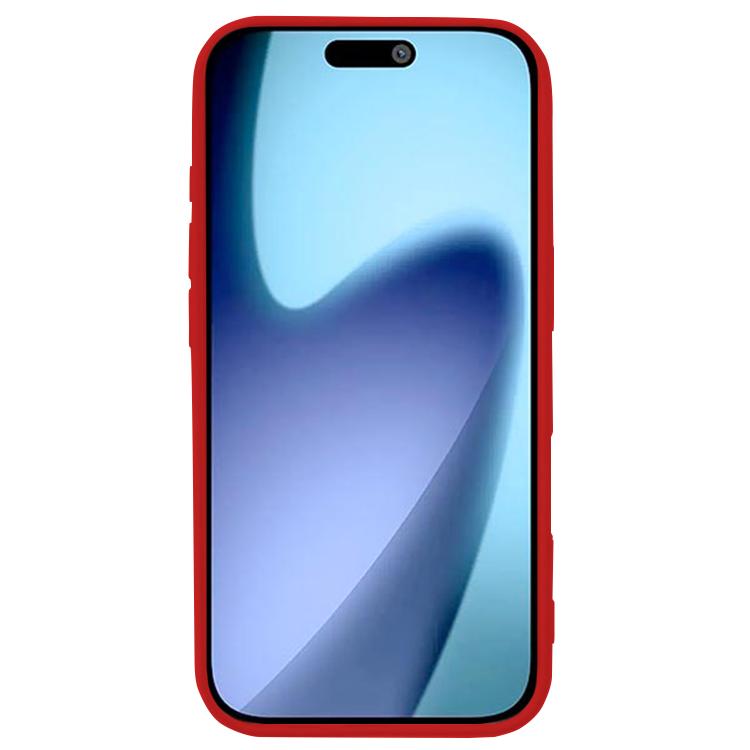 For iPhone 17 Pro Kalebol Solid Color Simple All-inclusive Liquid Silicone Phone Case(Red) by Kalebol