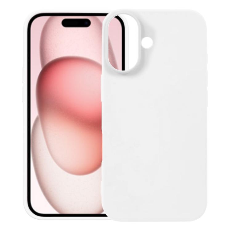 For iPhone 17 Kalebol Solid Color Simple All-inclusive Liquid Silicone Phone Case(White) by Kalebol