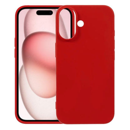 For iPhone 17 Kalebol Solid Color Simple All-inclusive Liquid Silicone Phone Case(Red) by Kalebol